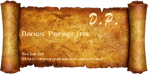 Dancs Peregrina névjegykártya